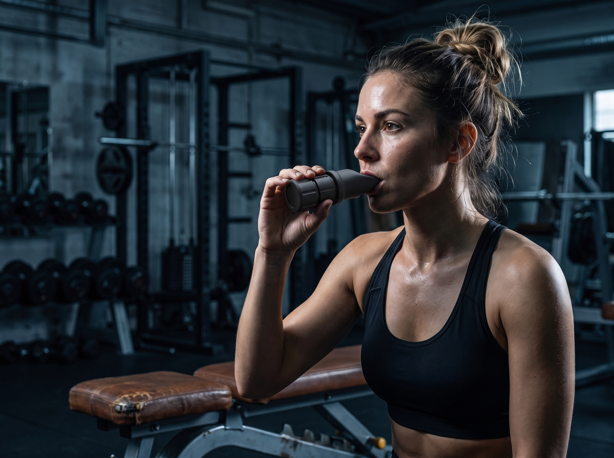 Woman training at the gym with Stillhale